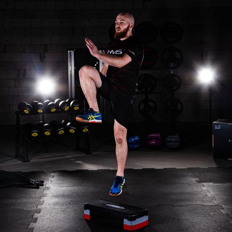 Step for aerobics HMS AS003 black / gray / red Accessories/Training equipment/Stepy Your Sports Performance