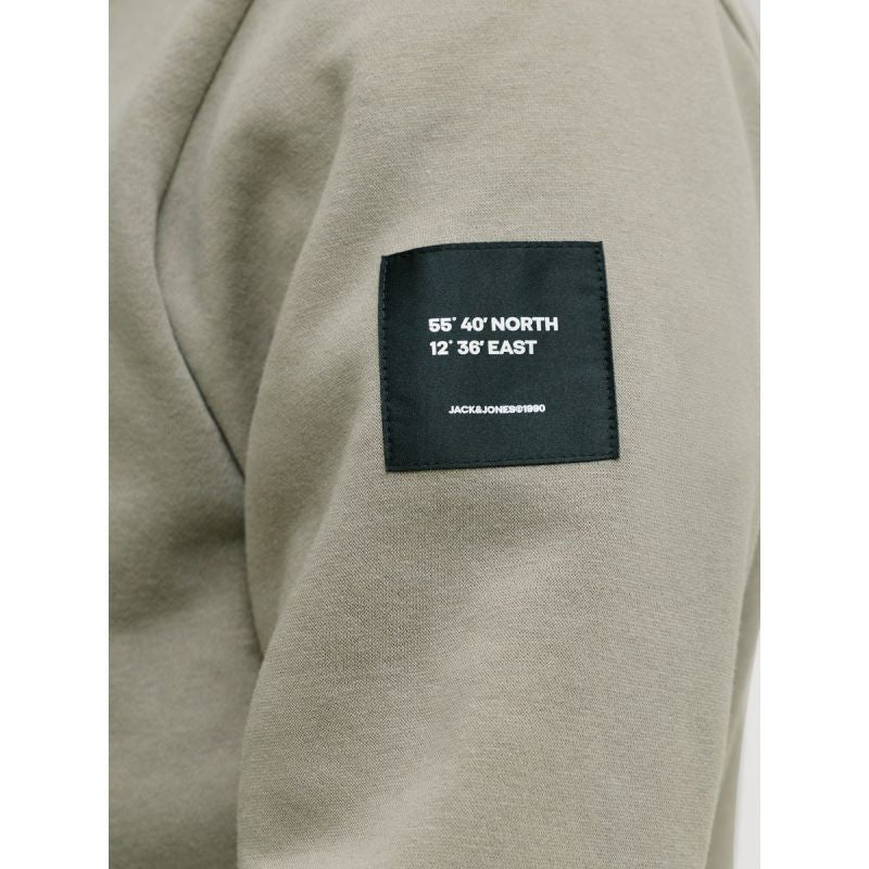 Jack&Jones Men's Hoodie JJCLEVELAND SWEAT HOOD SN 12298441 VETIVER