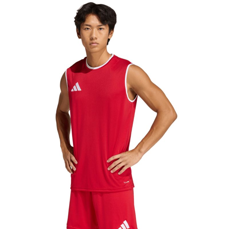 adidas Entrada 26 Sleeveless Jersey Men's T-Shirt Red KB3932
