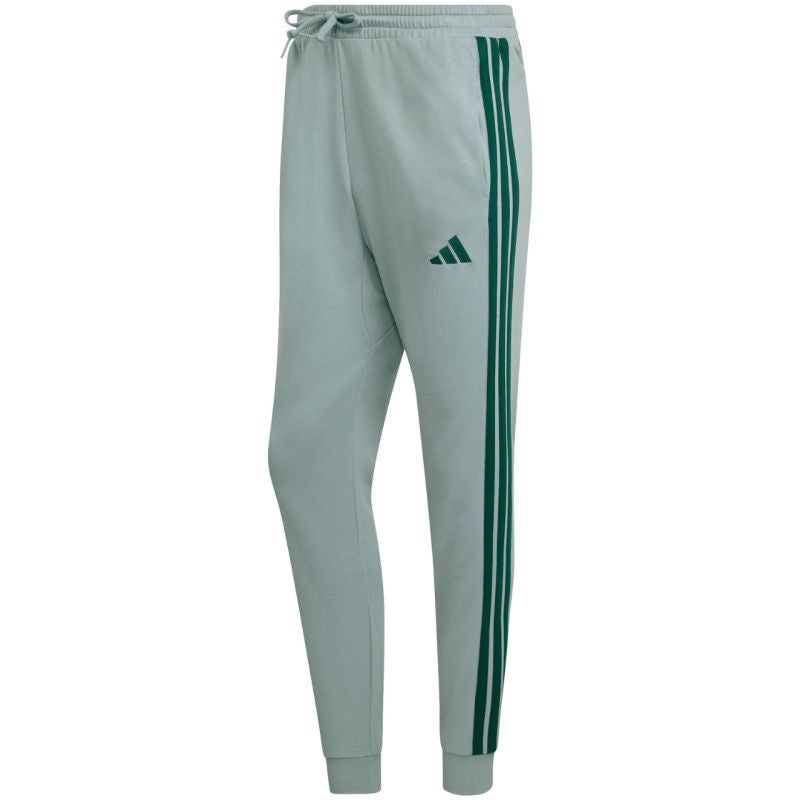 Men's adidas Essentials 3-Stripes Fleece Pants Mint KD4836