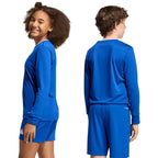 adidas Entrada 26 Long Sleeve Jersey Kids' Shirt, Blue, KF5886