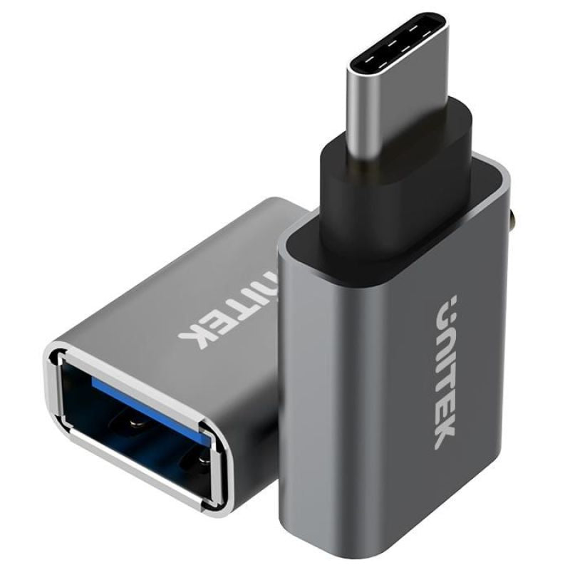 UNITEK ADAPTER USB TYPE TO USB (F) ALU, Y-A025CGY Kable i adaptery/Adaptery, przejściówki Your Sports Performance
