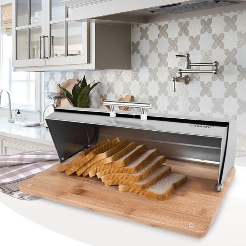 MAESTRO MR-1672S bread bin AGD - Produkty/Pojemniki na żywność (z metalu) Your Sports Performance