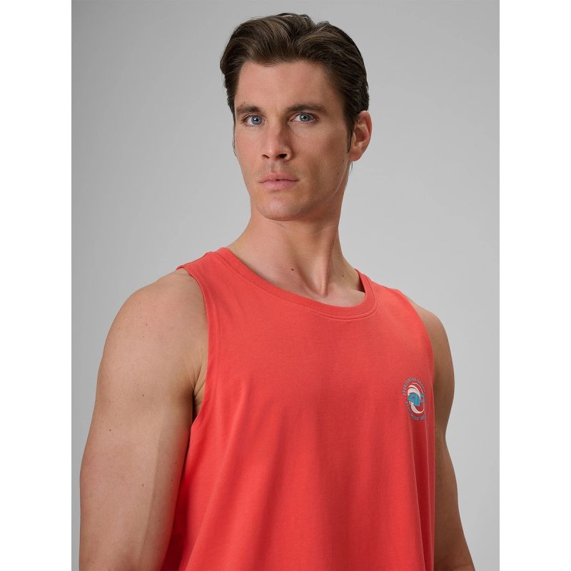 Men's regular sleeveless T-shirt with print 4F 4FRSS26TSLEM366-10S 4f