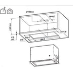 Built-in hood ELICA LANE BL/A/52 PRF0165830 AGD - Produkty/Okapy kuchenne Your Sports Performance