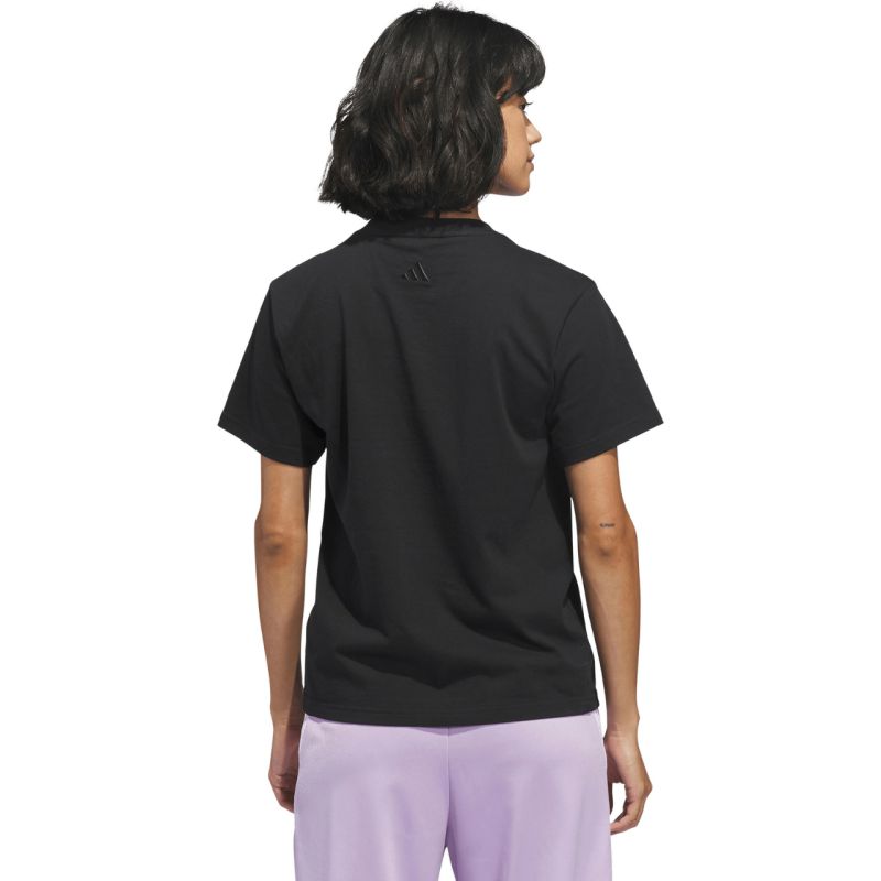 adidas Bow on Linear Logo Graphic Women's T-Shirt Black KB2400