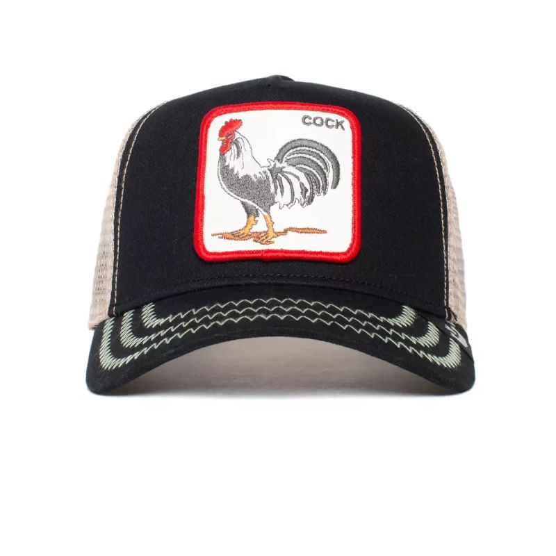 Goorin Bros. The Cock Black Trucker Cap - 101-0378-BLK Odzież/Czapki/Czapki z daszkiem Your Sports Performance