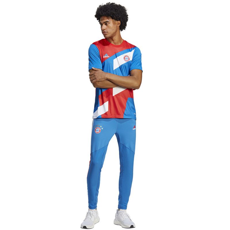 T-shirt adidas FC Bayern Pre-Match JSY M HU1261 Clothing/Football Adidas