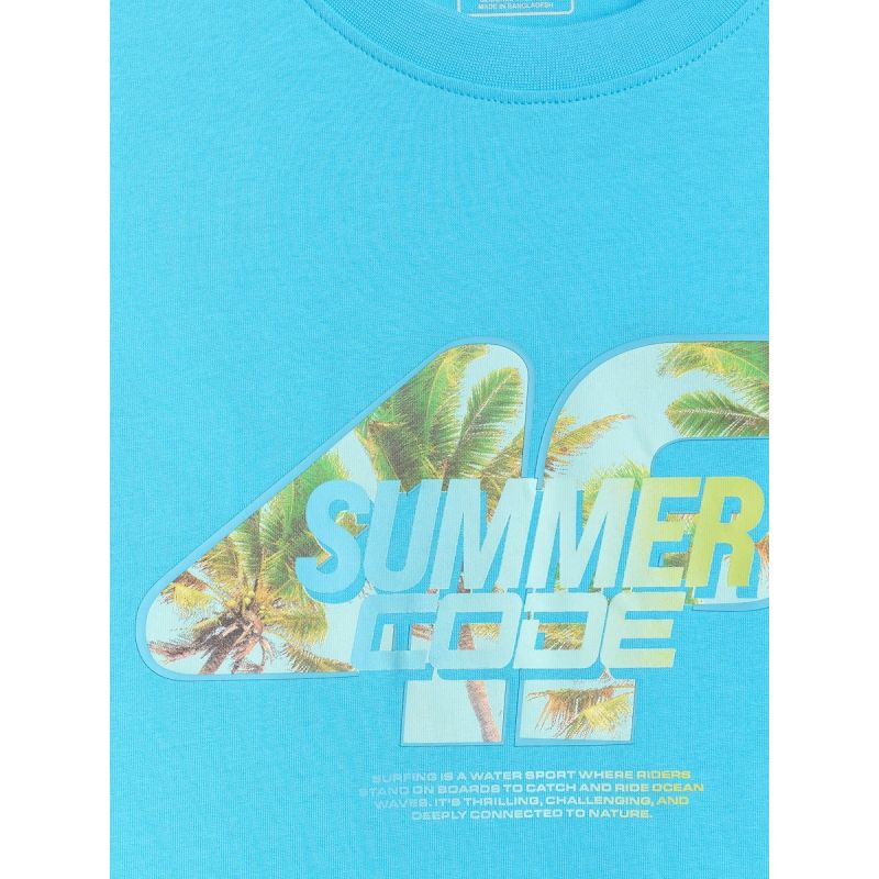 Men's regular printed T-shirt 4F 4FRSS26TTSHM4305-33S