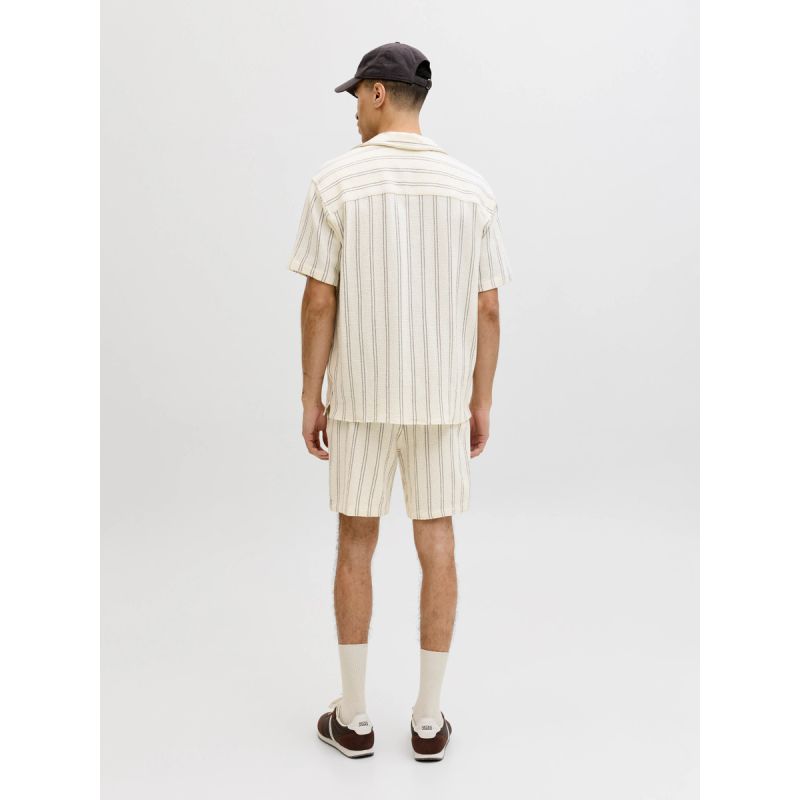 Jack&Jones men's striped shorts JPSTJAIDEN COBA STRIPE JOG SHORTS REG SN 12274413 Antique White Stripes Jack&Jones
