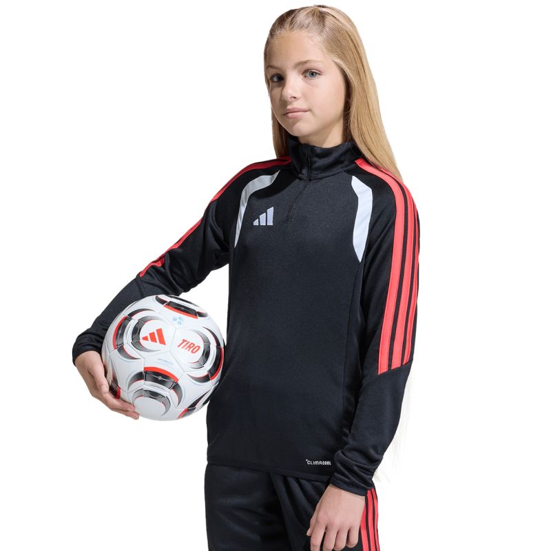 adidas Tiro 26 League Training Top for kids, black, white, and red, JY7159 adidas