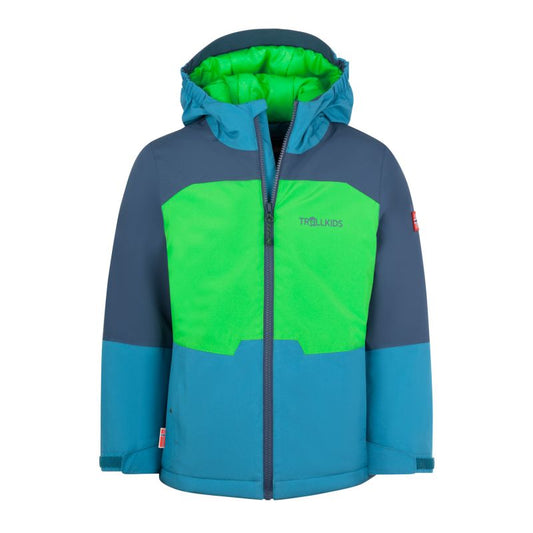 Trollkids Kids Hardanger Jacket waterproof insulated blue/green (675-356) In preparation Your Sports Performance