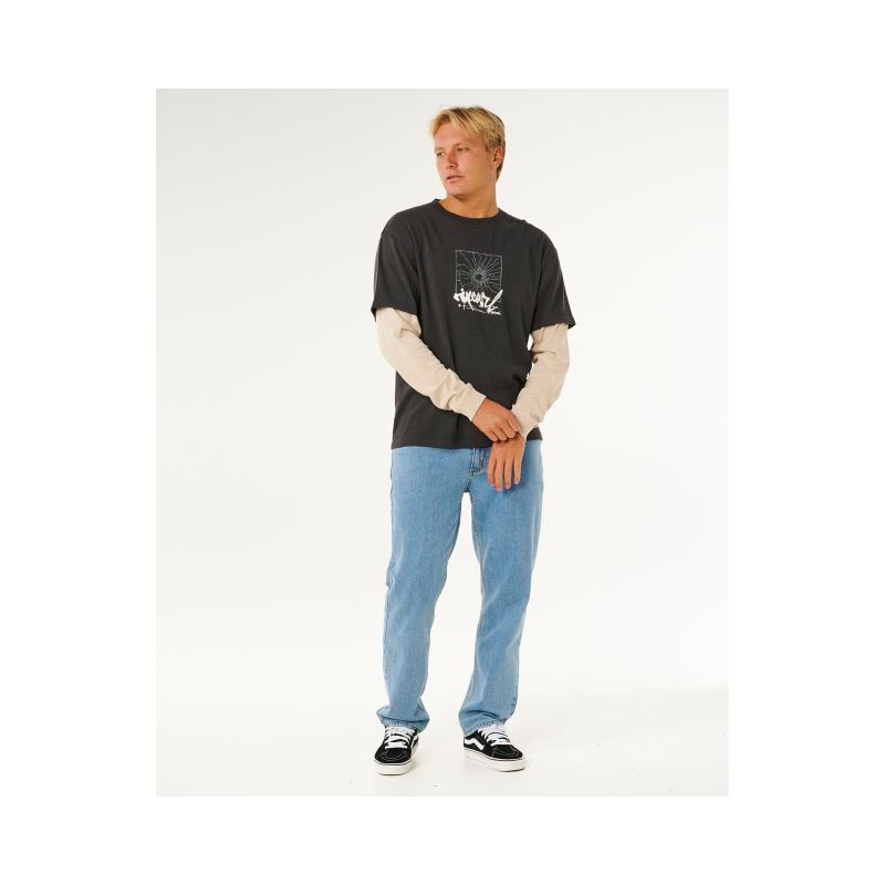 RIP CURL Inner Visions Smashed L/S Tee Black