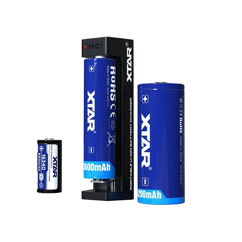 XTAR UNIVERSAL BATTERY CHARGER USB-C MC1C Baterie, akumulatorki i ładowarki/Ładowarki akumulatorowe (bez akumulatorków) Your Sports Performance