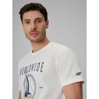 Men's regular printed T-shirt 4F 4FRSS26TTSHM3993-11S 4f