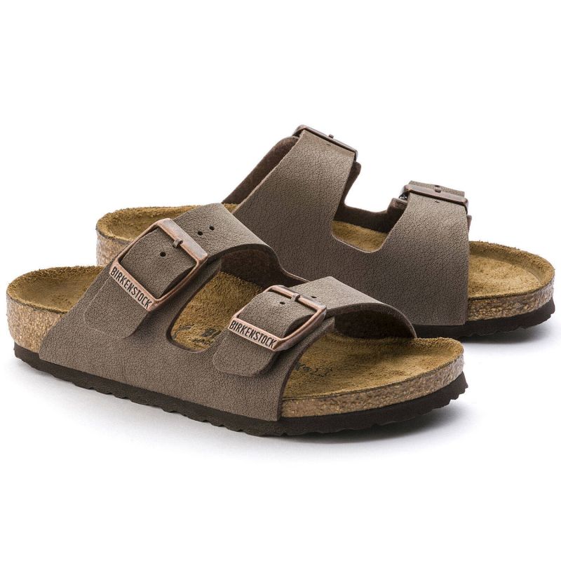 Birkenstock Arizona Kids Birko-Flor Nubuk Mocha narrow flip-flops for kids (0552893) Footwear/Lifestyle/Brinkenstock/Klapki/chodaki Birkenstock