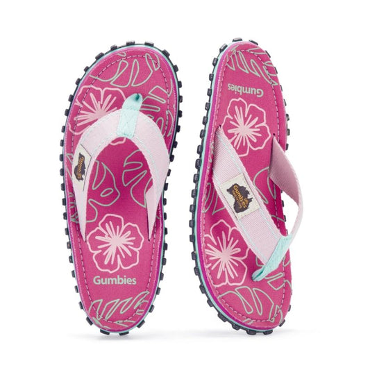 Gumbies Women's Flip-Flops ISLANDER FLIP-FLOP BLUSH HIBISCUS Gumbies