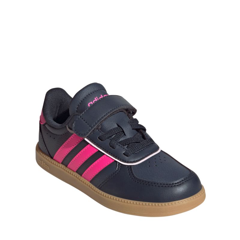 adidas Breaknet Sleek navy blue and pink kids' shoes JQ3060