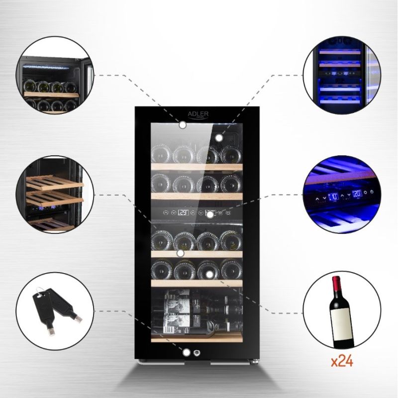 ADLER AD 8080 wine refrigerator AGD - Produkty/Chłodziarki do wina Your Sports Performance