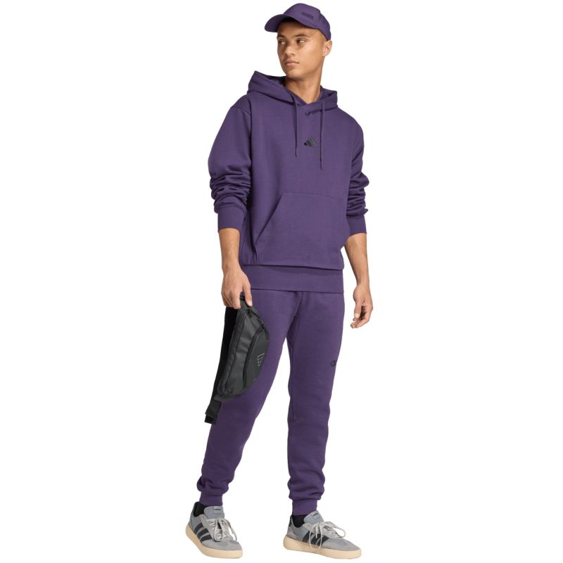 Men's adidas Essentials Feelcozy purple sweatshirt JX5661 adidas