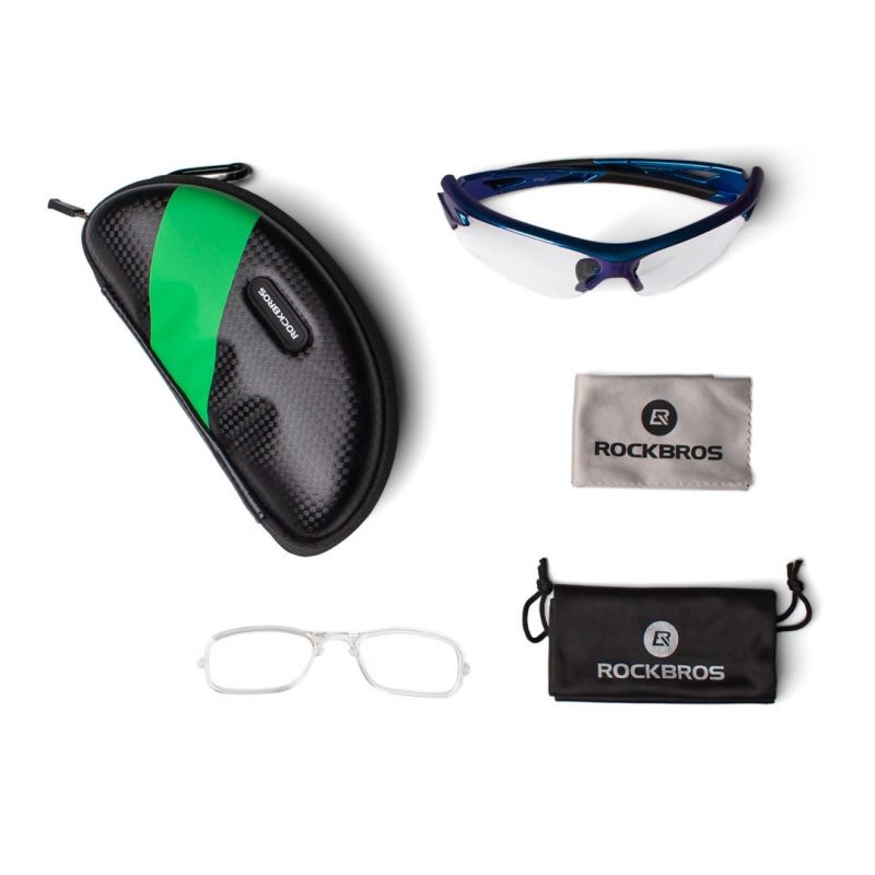 Rockbros 10069 Photochromic UV400 Cycling Glasses - Blue Import z Action/Rowery i akcesoria/Okulary Your Sports Performance