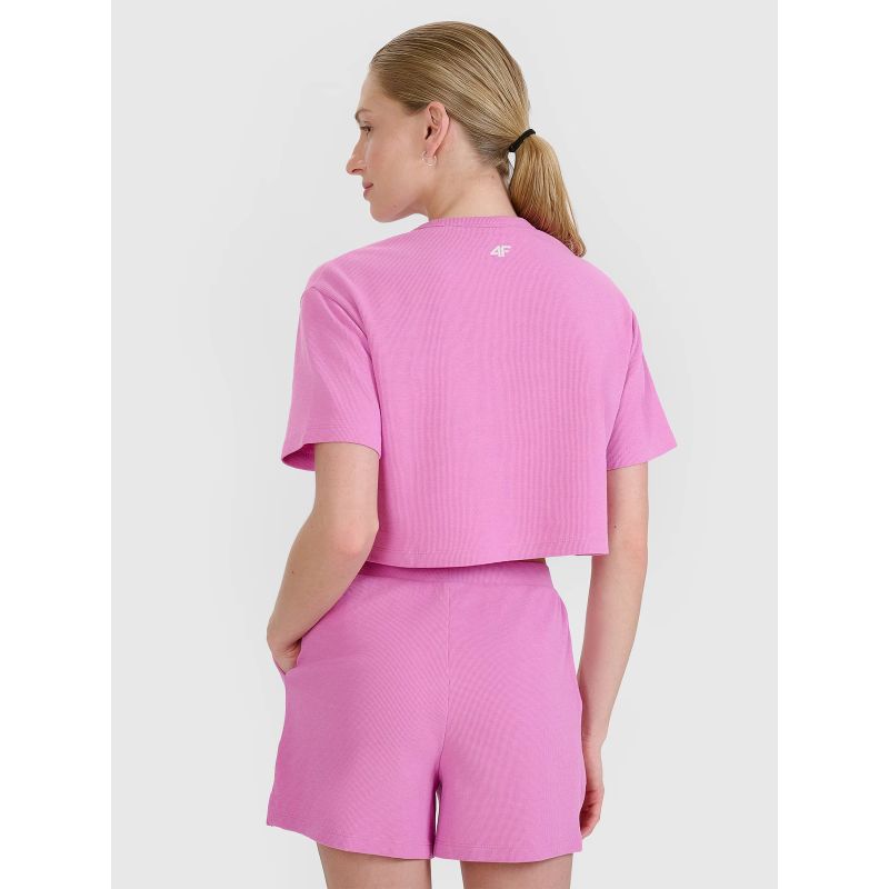 Women's crop top t-shirt 4F 4FWSS25TTSHF1977-54S *Kategoria tymczasowa Your Sports Performance