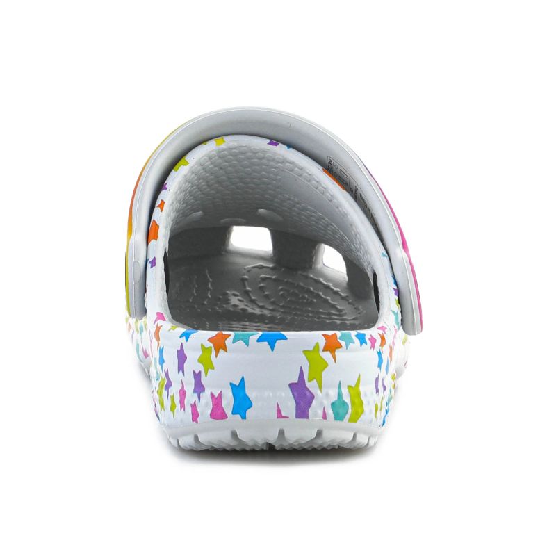 CROCS CLASSIC DISCO DANCE PARTY CLOG T SHIMMER/MULTI FLOPS 208096-0ZT Crocs