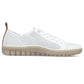 Women's leather openwork shoes white Rieker N2405-80 Rieker