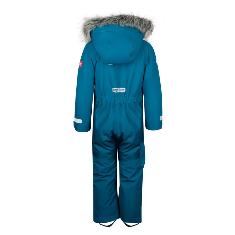 Trollkids Kids Kirkenes Snowsuit Waterproof Blue for Girls/Boys (387-174) In preparation Your Sports Performance