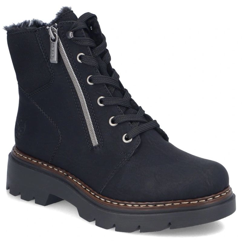 Comfortable Women’s Black Hiking Boots Rieker 76720-00