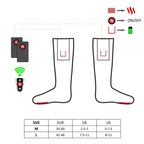GLOVII POWER BANK HEATED SOCKS SIZE M (35-40), RED, BATTERIES, CHARGER AND REMOTE CONTROL INCLUDED, GQ3M Clothing Your Sports Performance