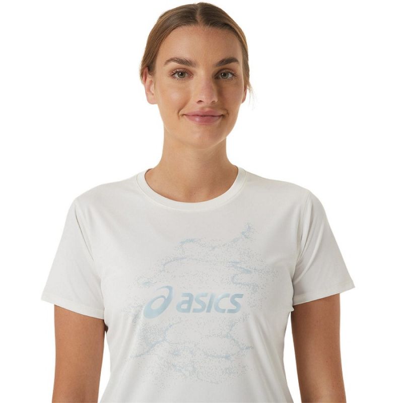 Asics Nagino Graphic Run SS Top W 2012C752-100 T-shirt Clothing/Running Asics