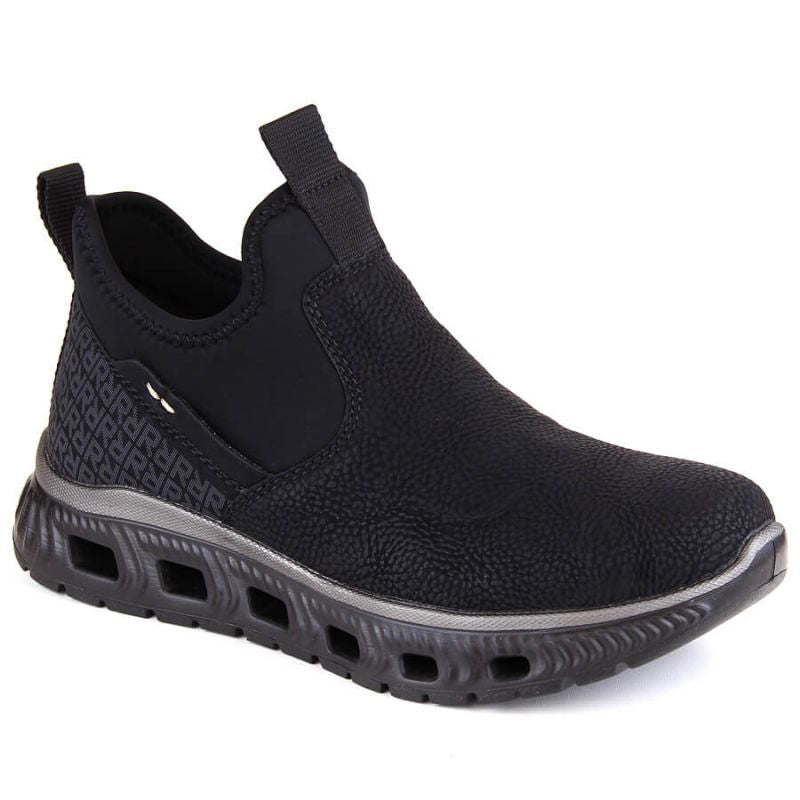 Rieker W RKR616 comfortable slip-on ankle boots, black Footwear/Lifestyle/Rieker Your Sports Performance