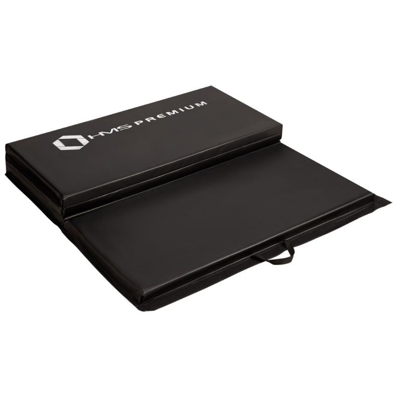 Folding gymnastics mattress black 2400x1200x50mm HMS MGS01 In preparation Your Sports Performance