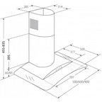 Chimney hood AKPO WK-4 LARGO ECO 60 BLACK (399.1 m3/h; 600mm; black) AGD - Produkty/Okapy kuchenne Your Sports Performance