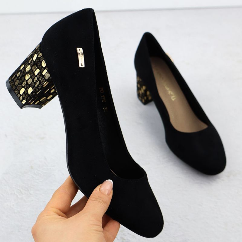 Suede high heel pumps Sergio Leone W SK314D black Footwear/Lifestyle/Sergio Leone Your Sports Performance