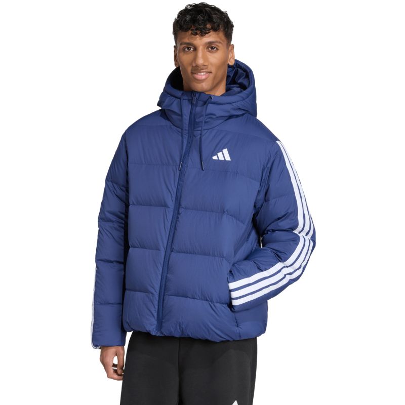 Men's adidas Ess 3S PD HD J jacket navy blue JX7799 In preparation Adidas