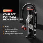 Rockbros Mini Folding Bike Pump 220PSI Rockbros/Akcesoria Rowerowe/Pompki Rowerowe Your Sports Performance