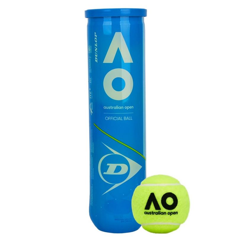 Dunlop Australian Open Tennis Ball 4 pcs AUO1 Accessories/Balls/Tennis Your Sports Performance