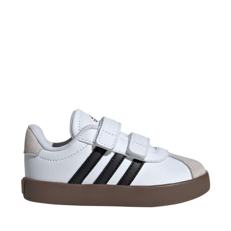 Adidas VL Court 3.0 Skateboarding Shoes for Kids White and Gray ID9157 Footwear Your Sports Performance