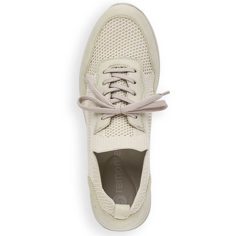 Comfortable Remonte W RKR693 beige sports shoes