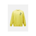 Men's PEAK PERFORMANCE M Terry Graphic Crew sweatshirt, yellow