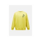Men's PEAK PERFORMANCE M Terry Graphic Crew sweatshirt, yellow