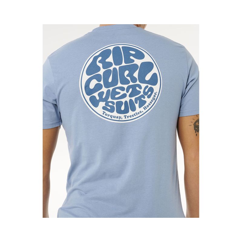 RIP CURL Wettie Passage Icon Tee Blue