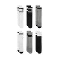 Nike Everyday Cush Crew Youth 6PR Socks, White, Grey, Black CK7302 901