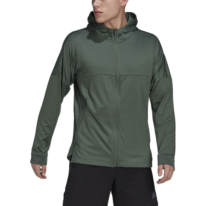 Adidas Workout Warm Full Zip Hoodie M HL8778 Clothing/Training Adidas