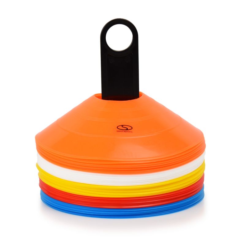 Conical plate cones 50 pcs + stand / TT50-19MULTI In preparation Your Sports Performance