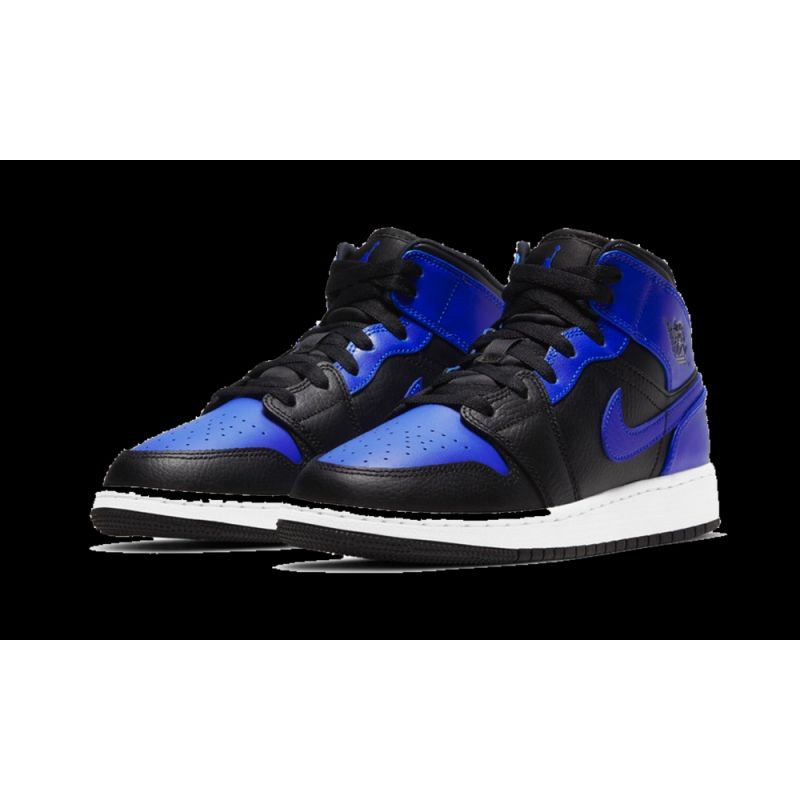 Air Jordan 1 Mid Hyper Royal GS Kids' Shoes - 554725-077 Obuwie/Buty na co dzień Your Sports Performance