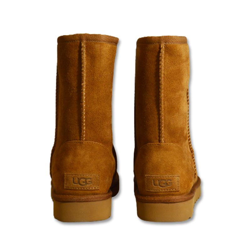 Women's UGG W Classic Short Rubber Logo High Snow Boots - 1108230-CHE Obuwie/Buty na co dzień Your Sports Performance