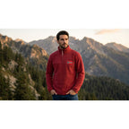 Geographical Norway TEQUATEUR BURGUNDY DB MEN 233 Men's Fleece Jacket (WZ6696H/GN-BURGUNDY)